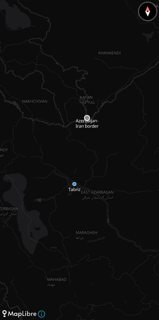 Israel Deploys Forces Near Iran Border — click to load interactive map